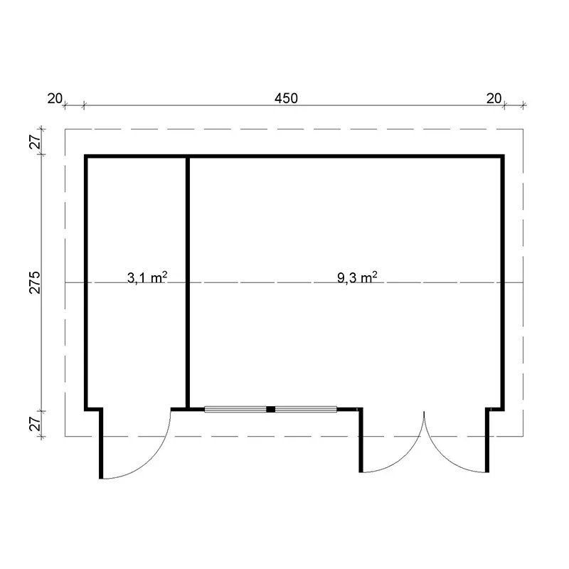 Annex med förråd Andrea