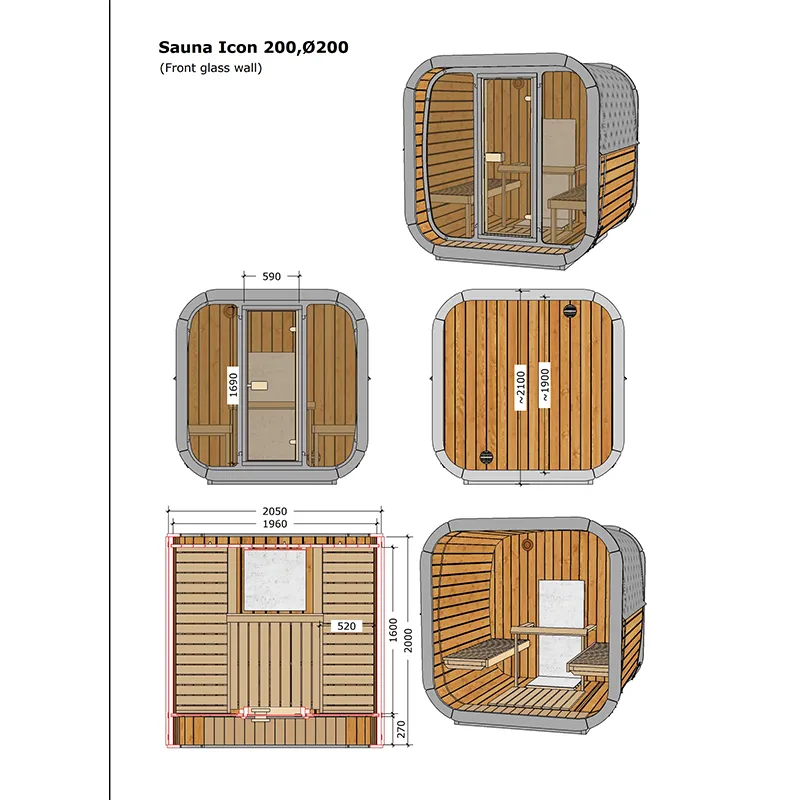 Badstutønne ICON 200 S