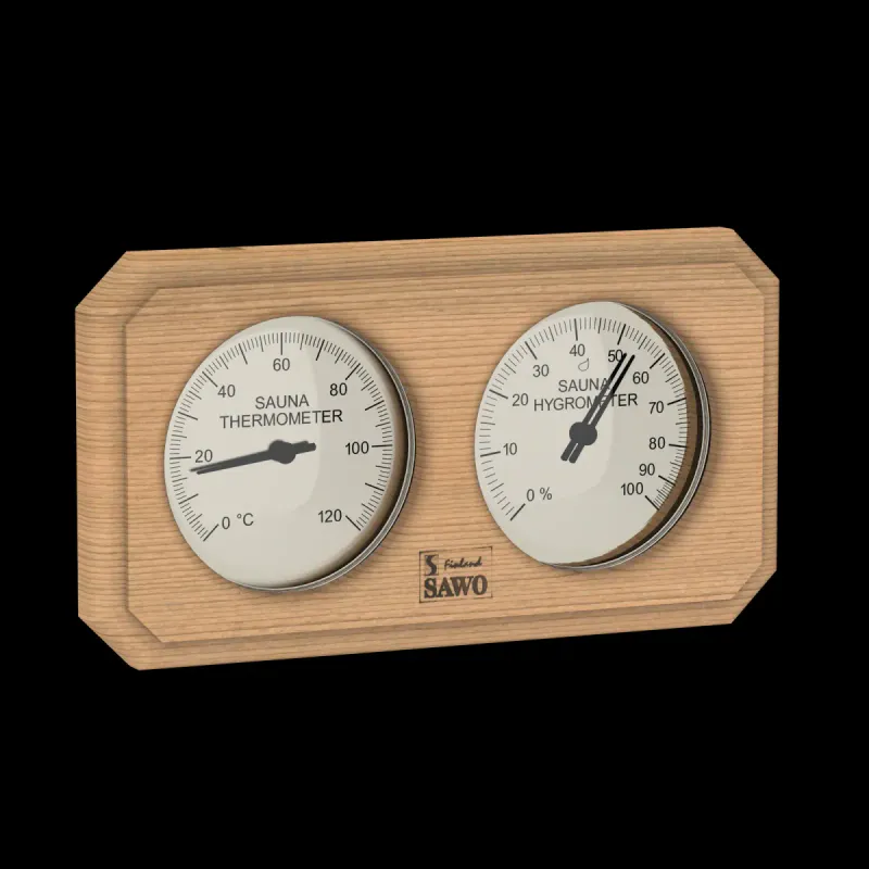 Sawo hygrometer/termometer SAWO i sedertre